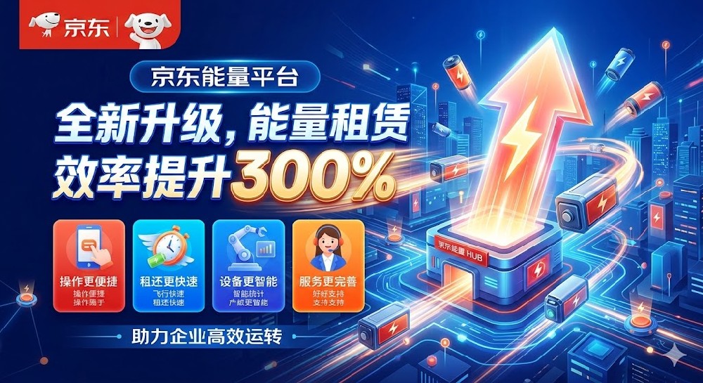 京东能量平台全新升级，能量租赁效率提升300%
